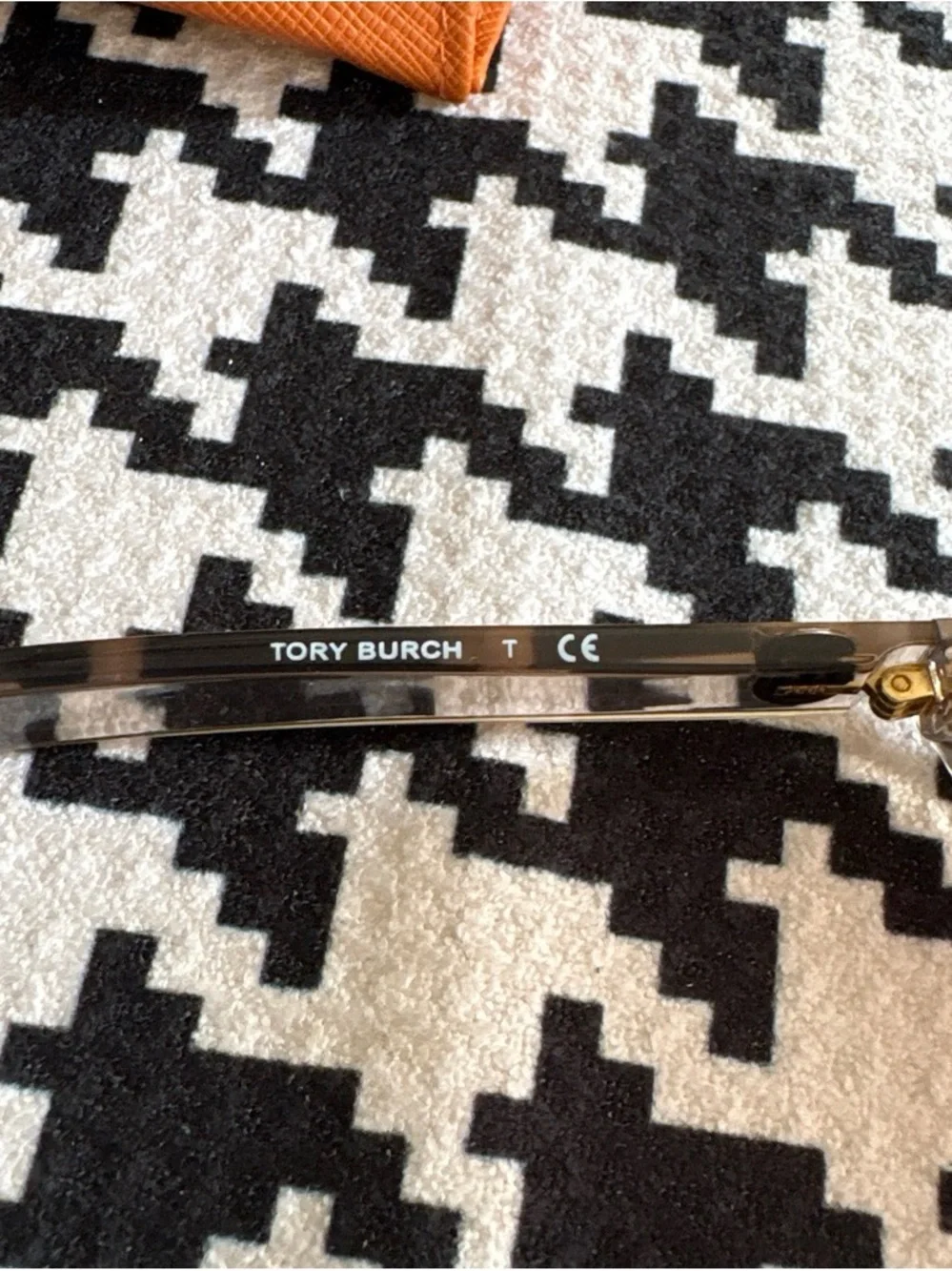 Tory Burch Clear Brown Frame Sunglasses with Brown Lenses